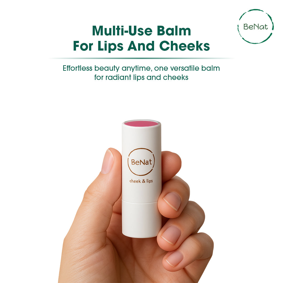 Lip & Cheek Bloom. 2 in 1 Natural Lipstick for Vibrant Color.